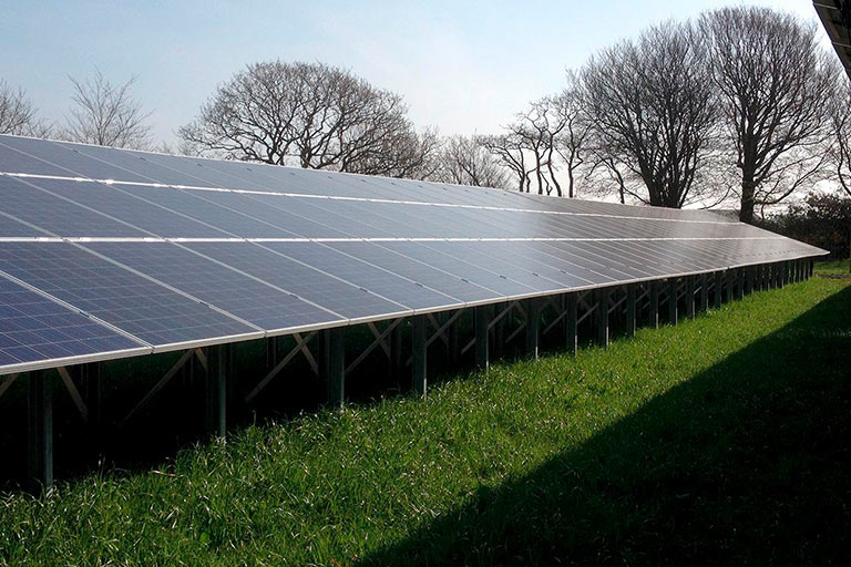Ground Mounted Solar PV Newton Ferrers, Cornwall, United Kingdom
